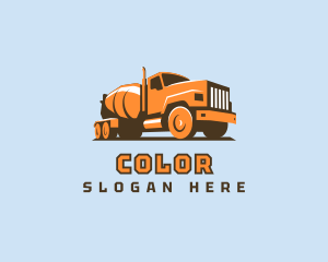 Construction Concrete Mixer Logo