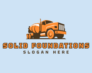 Concrete - Construction Concrete Mixer logo design