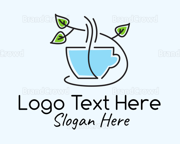 Minimalist Herbal Tea Logo