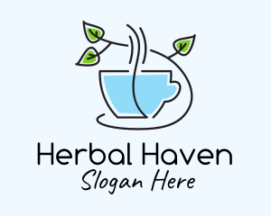 Herbal - Minimalist Herbal Tea logo design