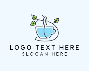 Green Tea - Minimalist Herbal Tea logo design