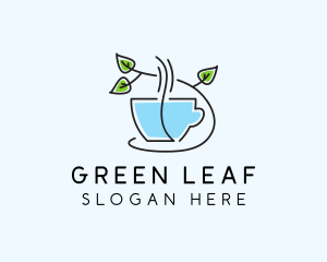 Minimalist Herbal Tea  logo design