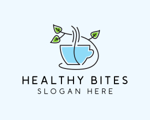 Minimalist Herbal Tea  logo design