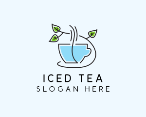 Minimalist Herbal Tea  logo design