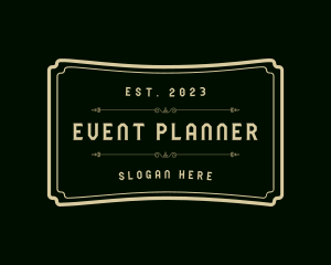 Store - Elegant Plaque Ticket logo design