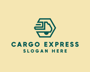 Cargo - Modern Cargo Transport Truck logo design