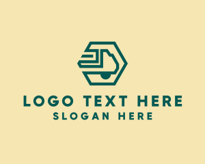 Cargo - Modern Cargo Transport Truck logo design