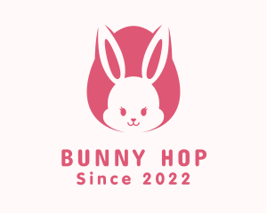 Cute Easter Bunny logo design