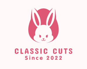 Cute Easter Bunny logo design