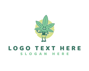 Plant - Marijuana Hemp Weed logo design