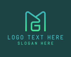Monogram - Tech Software Company logo design