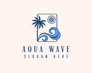 Summer Beach Wave logo design