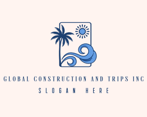 Tourist - Summer Beach Wave logo design
