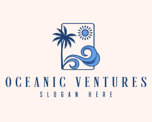 Summer Beach Wave logo design