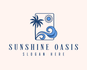 Summer Beach Wave logo design