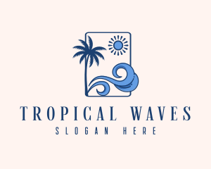 Summer Beach Wave logo design