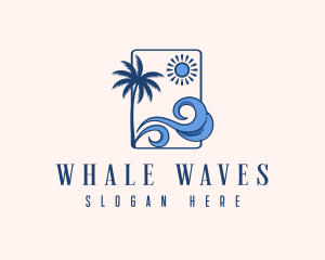 Summer Beach Wave logo design