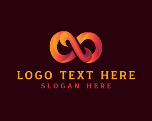 Creative Agency - Gradient Infinity Symbol logo design