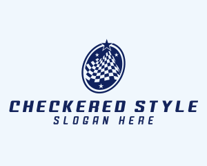 Checkered - Motorsports Racing Flag logo design