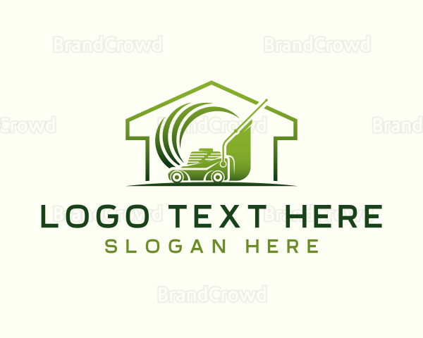 Residential Landscaping Mower Logo