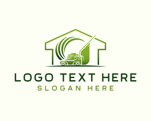 Trimming - Residential Landscaping Mower logo design
