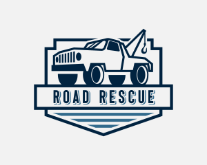 Towing - Transport Trucking Cargo logo design