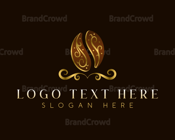 Luxury Coffee Bean Logo