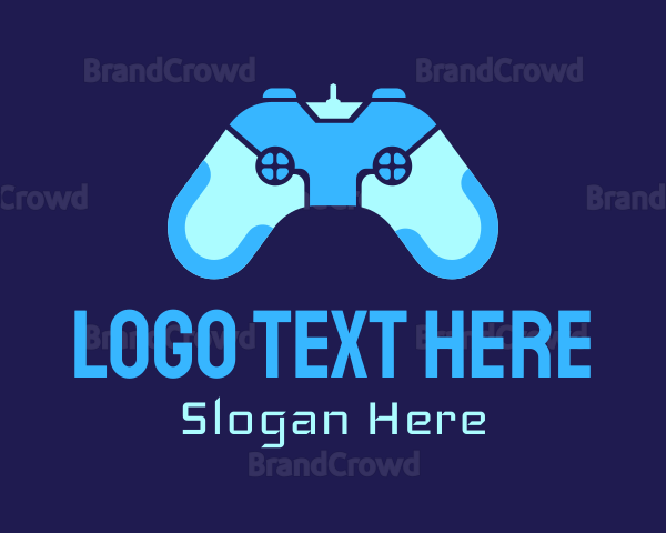 Blue Game Controller Logo