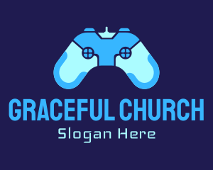 Blue Game Controller Logo