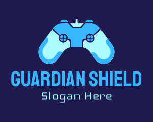 Blue Game Controller Logo
