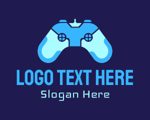 Blue Game Controller Logo