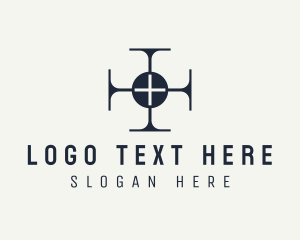 Law Firm - Modern Professional Cross logo design