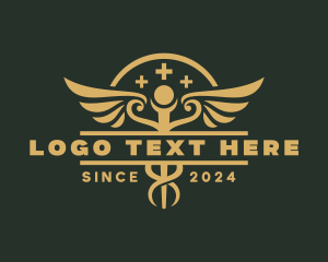 Lab - Medical Caduceus Pharmacy logo design