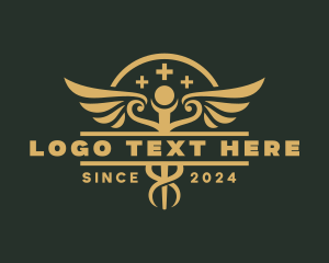 Telemedicine - Medical Caduceus Pharmacy logo design