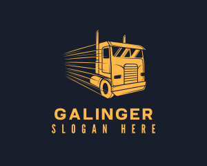 Truck - Fast Freight Courier logo design