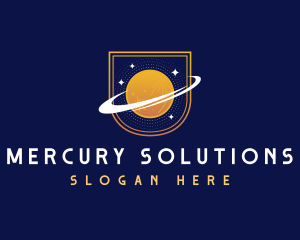 Mercury - Cosmic Planet Space logo design