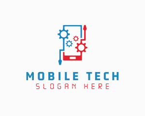 Cog Mobile Repair logo design