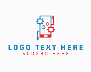 Cell Phone - Cog Mobile Repair logo design