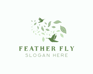 Wild Flying Hummingbird logo design