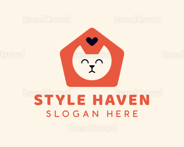 Pet Cat Shelter Logo
