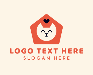 Black Cat - Pet Cat Shelter logo design