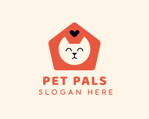 Pet Cat Shelter logo design