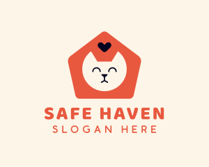 Pet Cat Shelter logo design