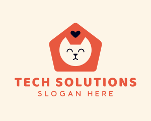 Cat - Pet Cat Shelter logo design