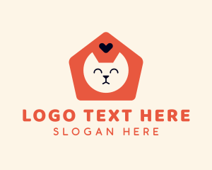 Pet Cat Shelter Logo