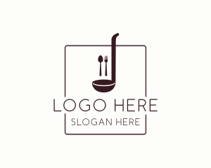 Cooking Utensils Restaurant Logo