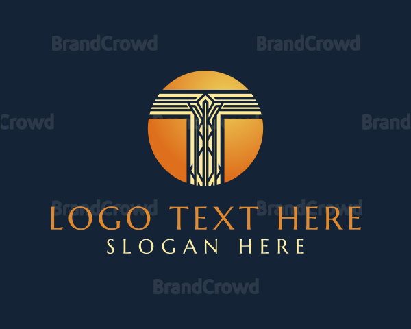 Celtic Luxury Letter T Logo