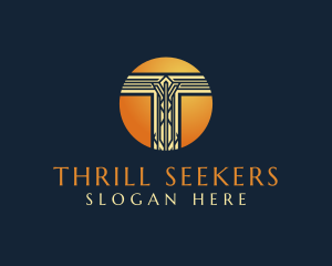 Celtic Luxury Letter T logo design