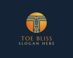 Celtic Luxury Letter T logo design