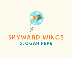 Flying - Sky Flying Kite logo design